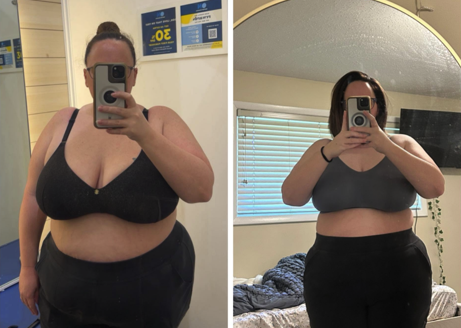 Lisa Dople before and after transformation with Erin Wingfield Personal Training